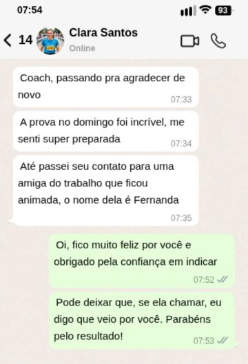 Print de depoimento no WhatsApp 2