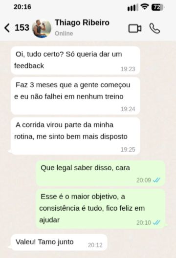 Print de depoimento no WhatsApp 1