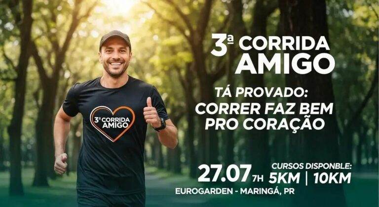 3ª Corrida Amigão: Tudo sobre o evento em Maringá – Percursos e Kits