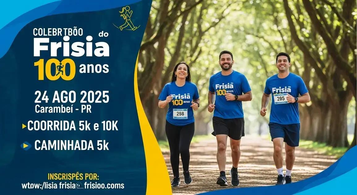 Frísia celebra 100 anos com corrida e caminhada especial em Carambeí