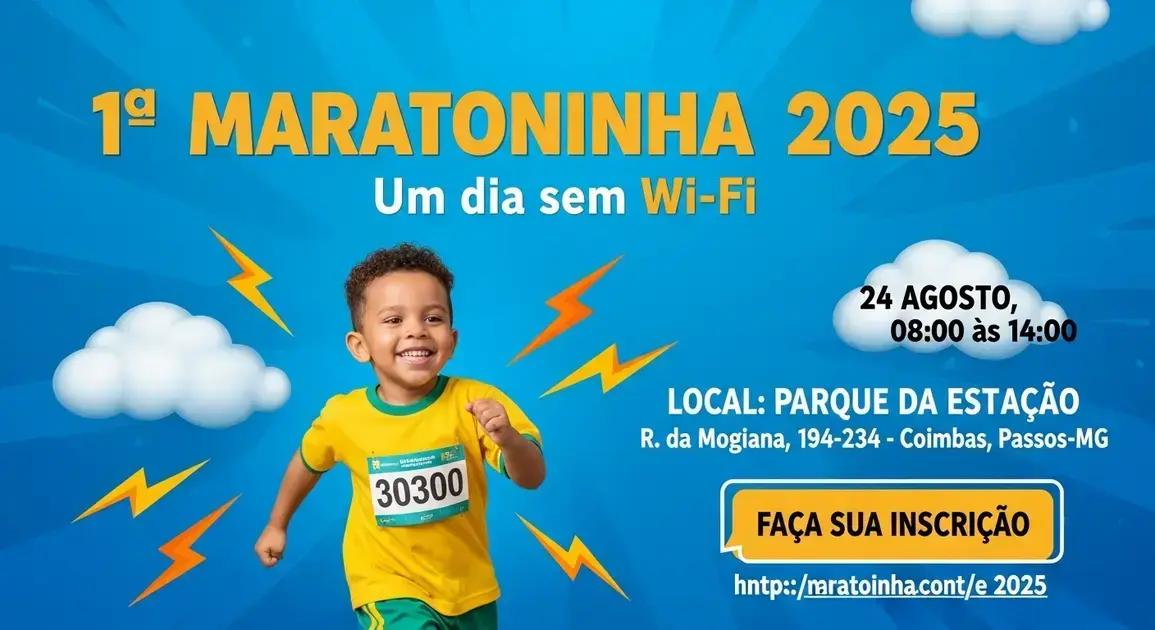 Participe da 1ª Maratoninha Kids Academia em Passos - Um dia sem Wi-Fi