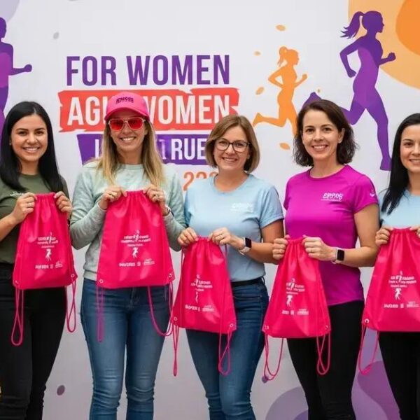 Kits entregues para a 2ª Corrida da Mulher em Barcarena