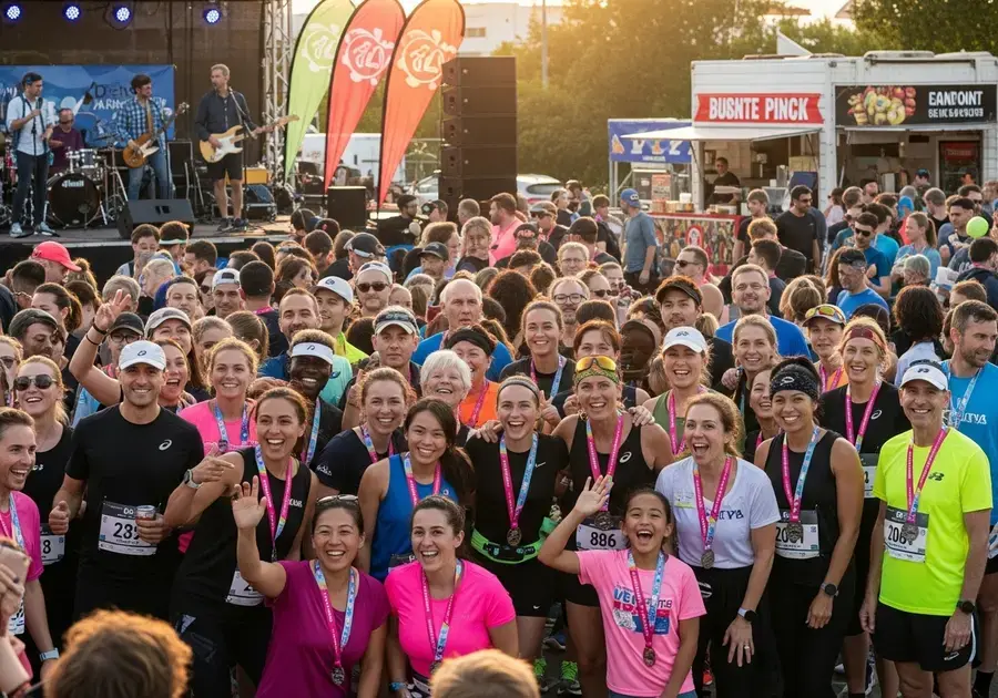 Eventos que promovem a união de corredores