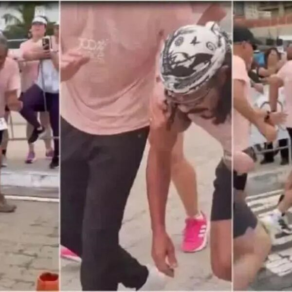 Bell Marques passa mal durante corrida em Fortaleza, mas já se recupera