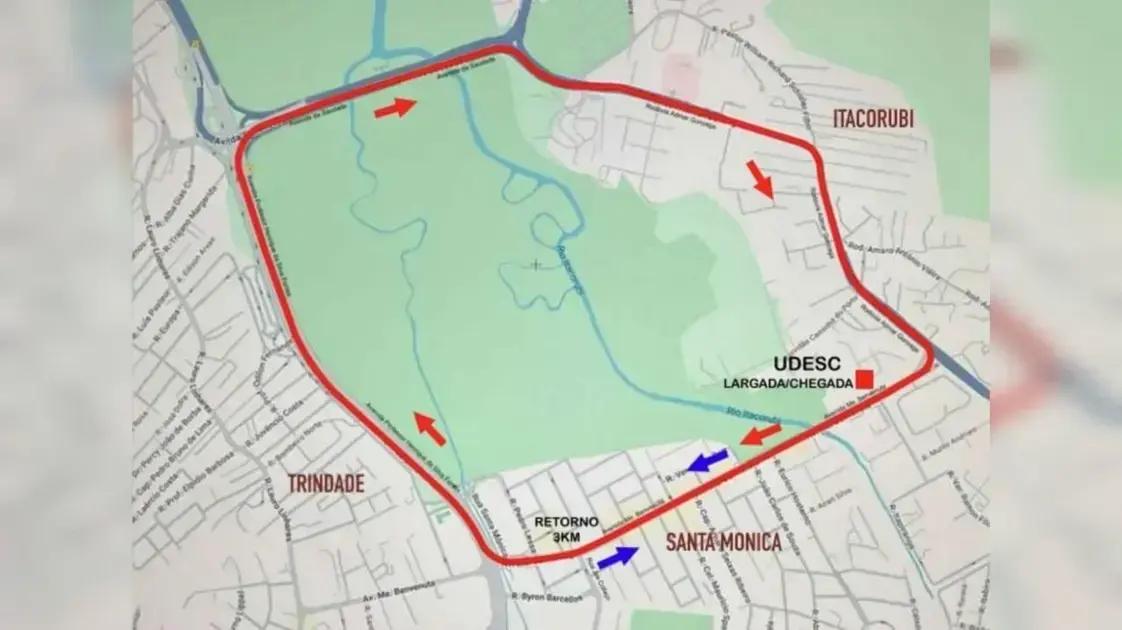 Alterações no trânsito de Florianópolis para corrida neste domingo