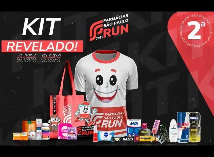 Kit da Farmácias São Paulo Run 2025 atrai corredores em Maringá
