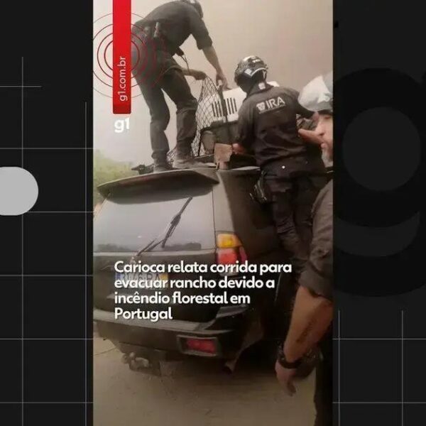 Carioca evacua rancho em Portugal devido a incêndio florestal