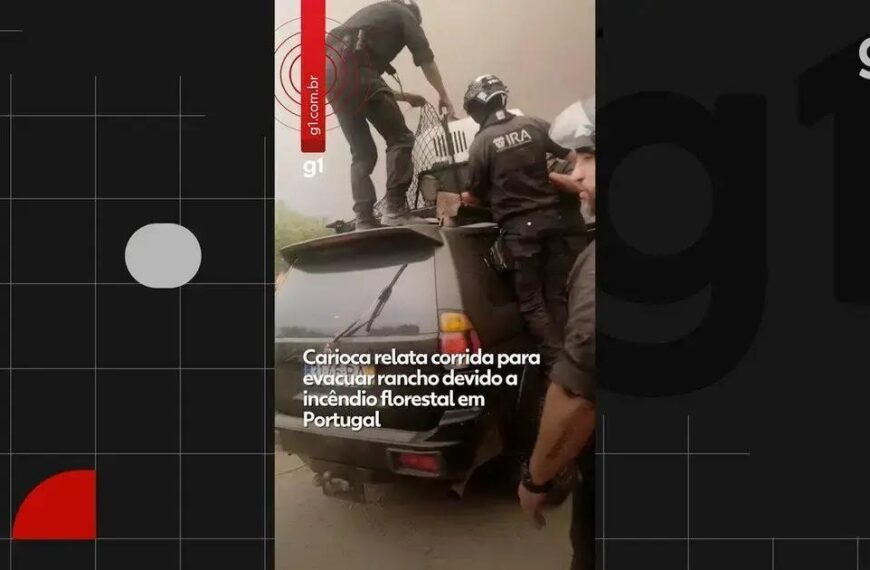 Carioca evacua rancho em Portugal devido a incêndio florestal