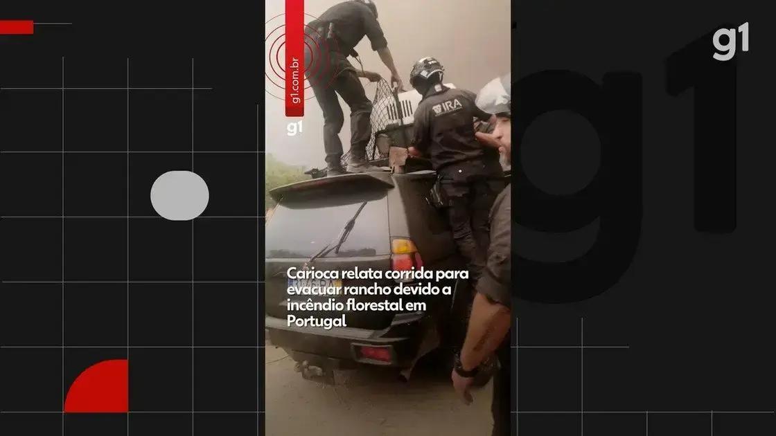 Carioca evacua rancho em Portugal devido a incêndio florestal