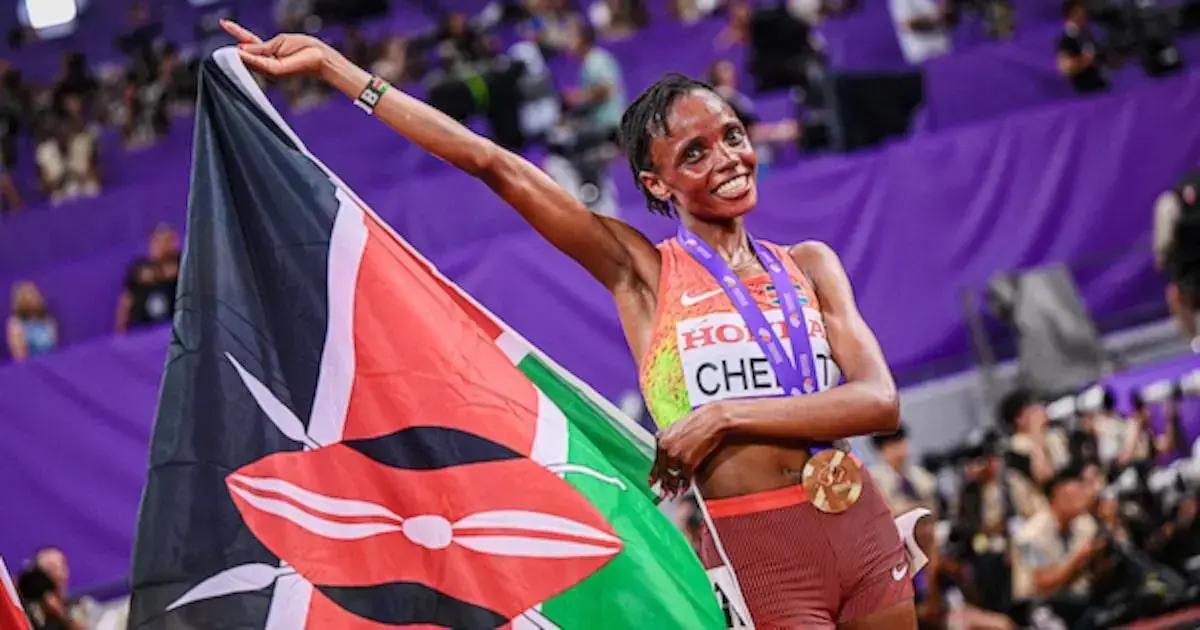 Beatrice Chebet conquista ouro nos 10.000 metros do Mundial de Atletismo