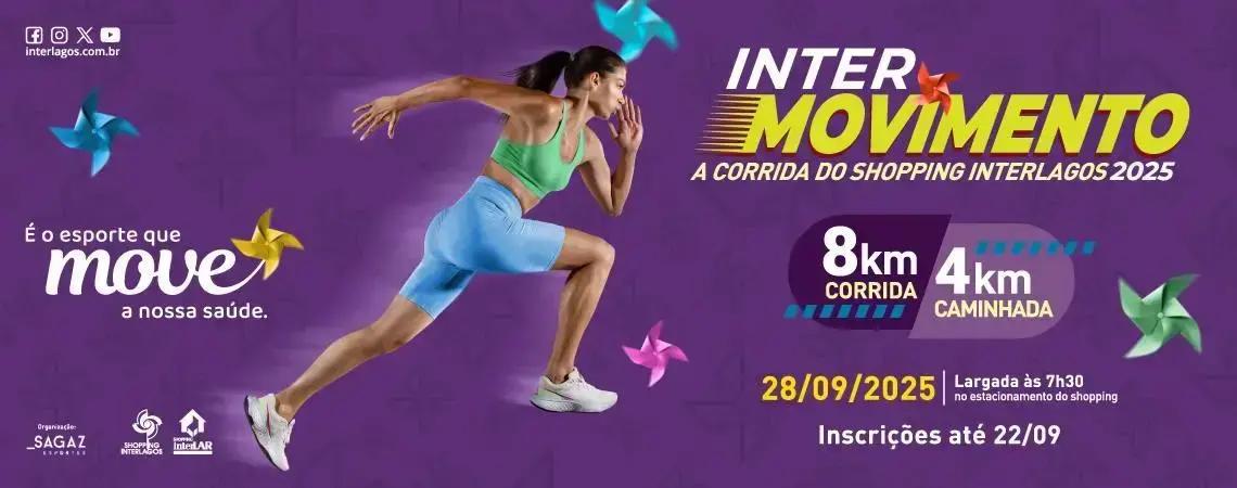 Últimos dias para se inscrever na corrida do Shopping Interlagos