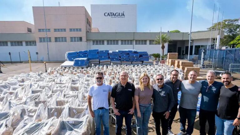 Cataguá Construtora entrega doações da Corrida Turística de Piracicaba
