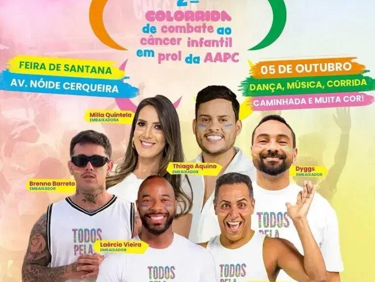 Participe da Corrida Colorida em Prol da AAPC em Outubro