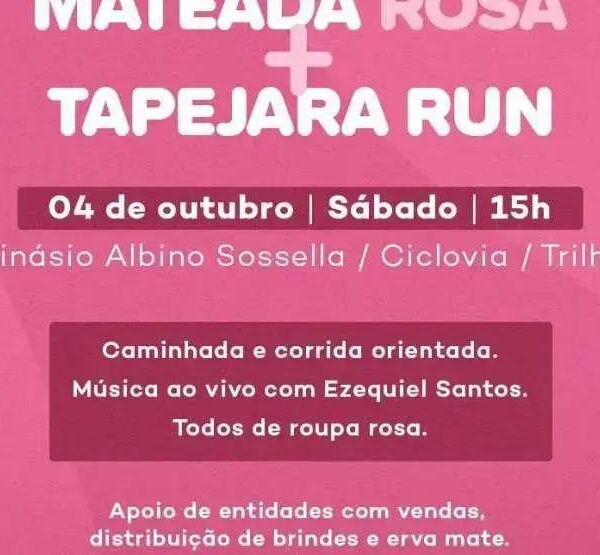 Tapejara abre Outubro Rosa com caminhada e corrida no Ginásio