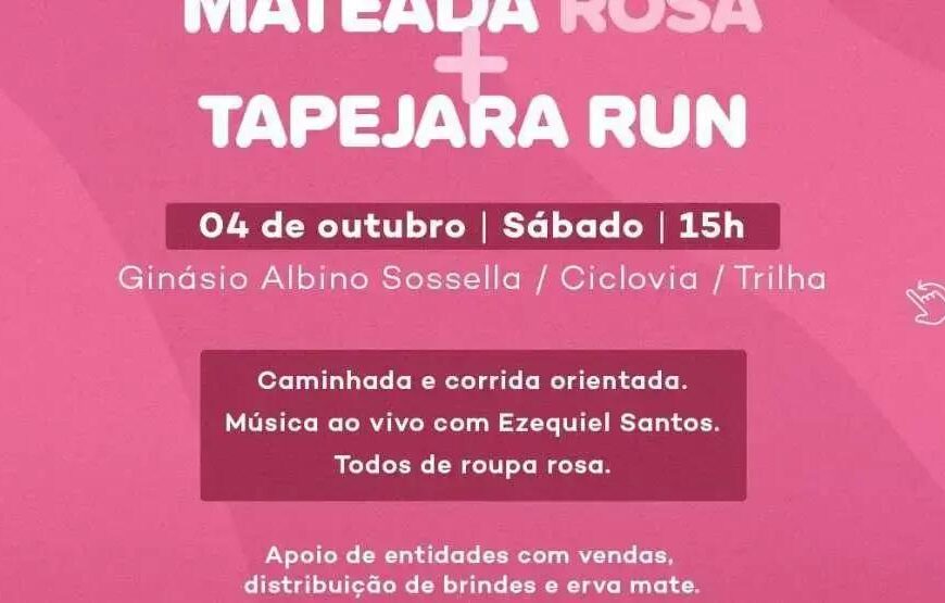 Tapejara abre Outubro Rosa com caminhada e corrida no Ginásio