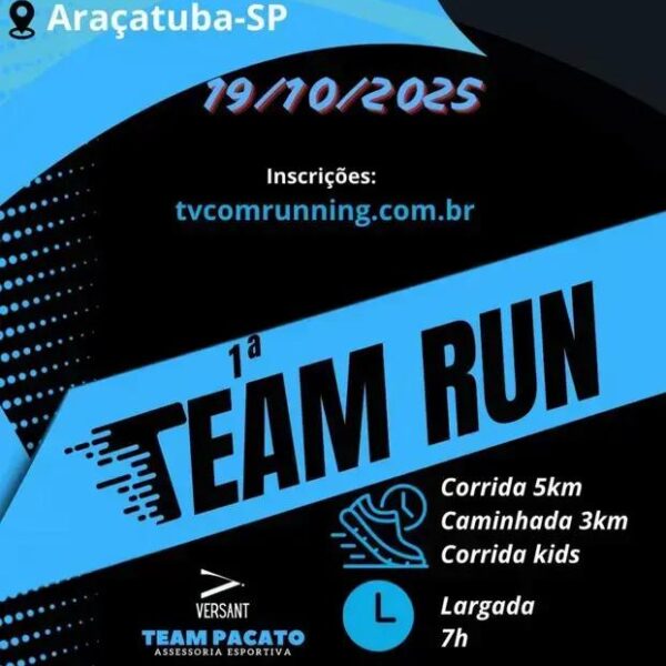 Atletas de Araçatuba Brilham na 1ª Team Run