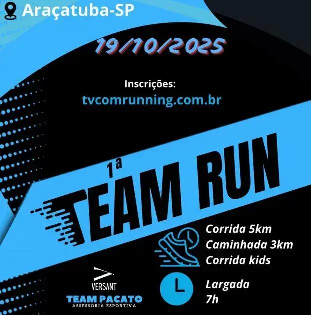 Atletas de Araçatuba Brilham na 1ª Team Run
