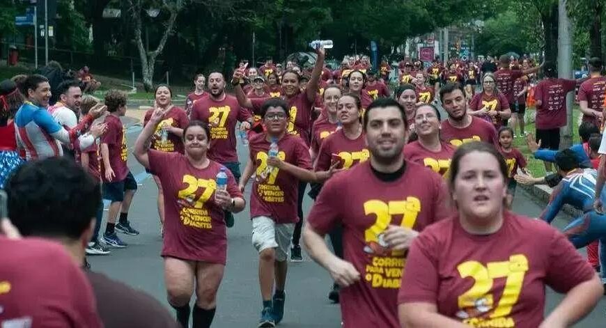 Corrida para Vencer o Diabetes reúne milhares no Parque Moinhos de Vento