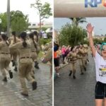 PMs homenageiam colega que venceu o câncer em corrida de conscientização