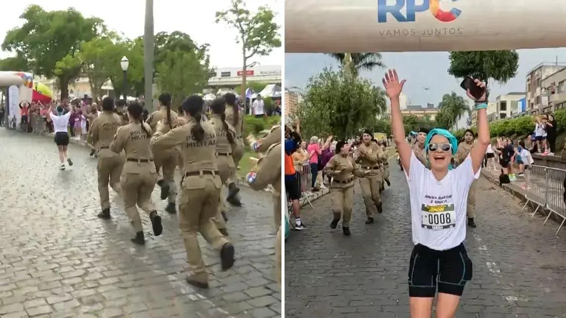 PMs homenageiam colega que venceu o câncer em corrida de conscientização