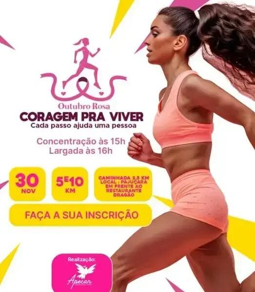 Corrida ‘Coragem de Viver’ promove superação na Praia de Pajuçara