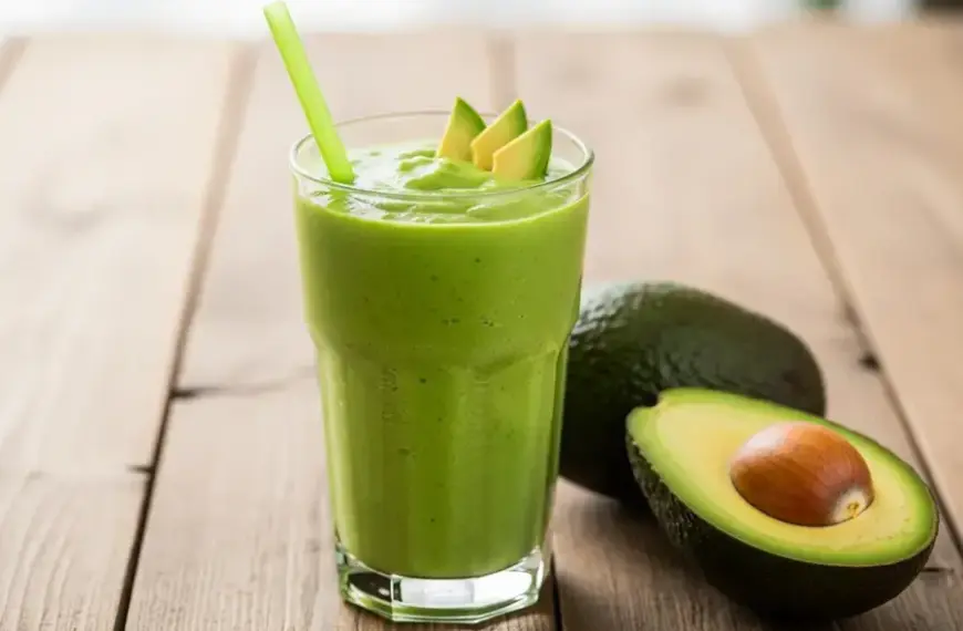 Vitamina de abacate com banana e chia