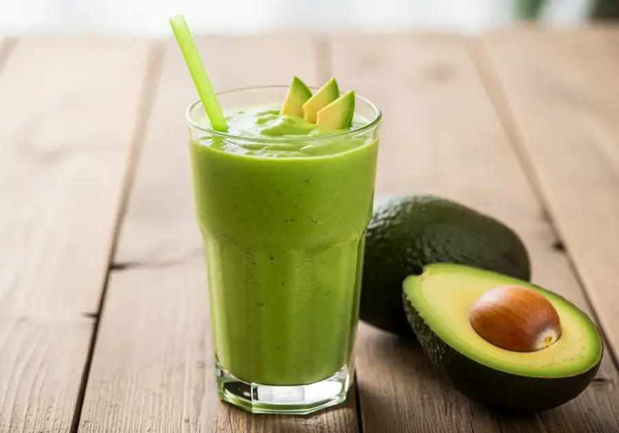 Vitamina de abacate com banana e chia