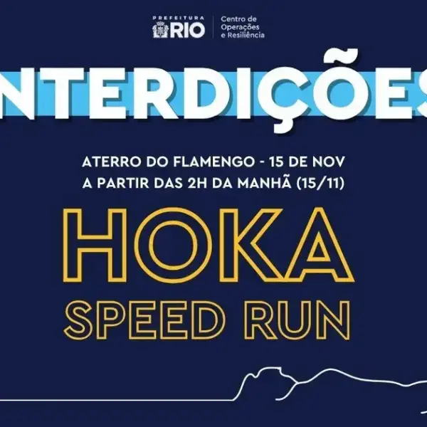 Interdição do Aterro do Flamengo para a Hoka Soode Run 2025