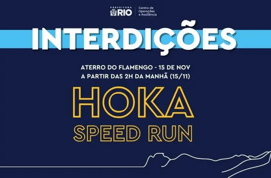 Interdição do Aterro do Flamengo para a Hoka Soode Run 2025