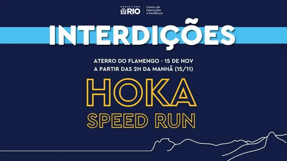 Interdição do Aterro do Flamengo para a Hoka Soode Run 2025