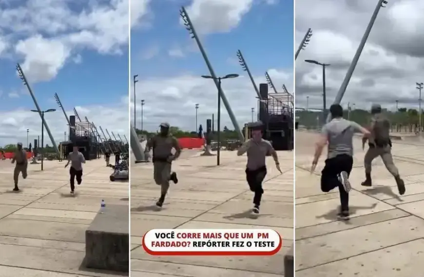 Desafio da Brigada Militar: Você consegue correr mais rápido que um PM?