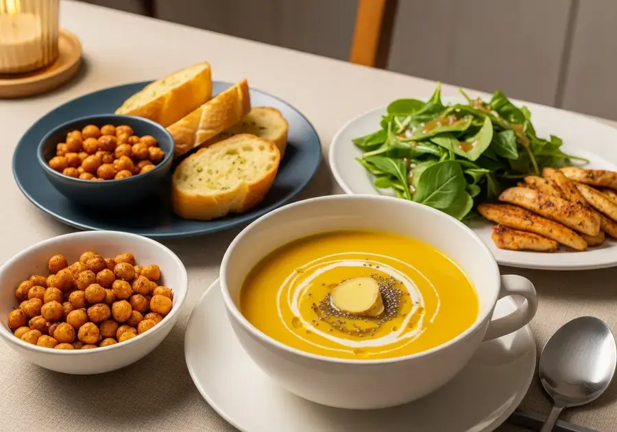 Receitas complementares para acompanhar o creme de abóbora Receitas complementares para acompanhar o creme de abóbora